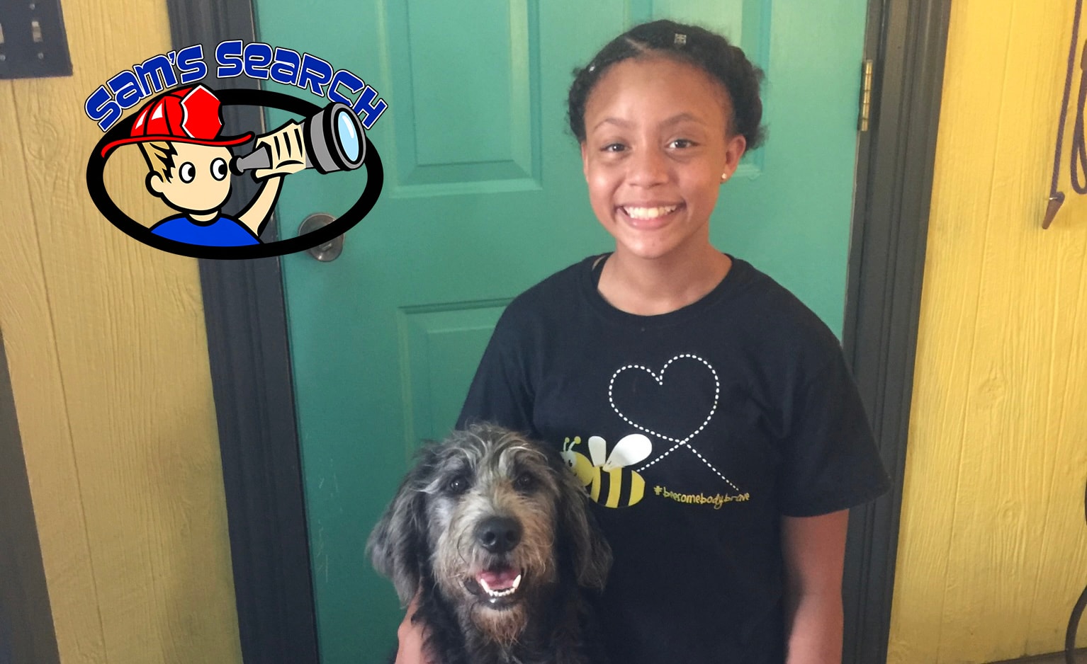 Honey with her dog